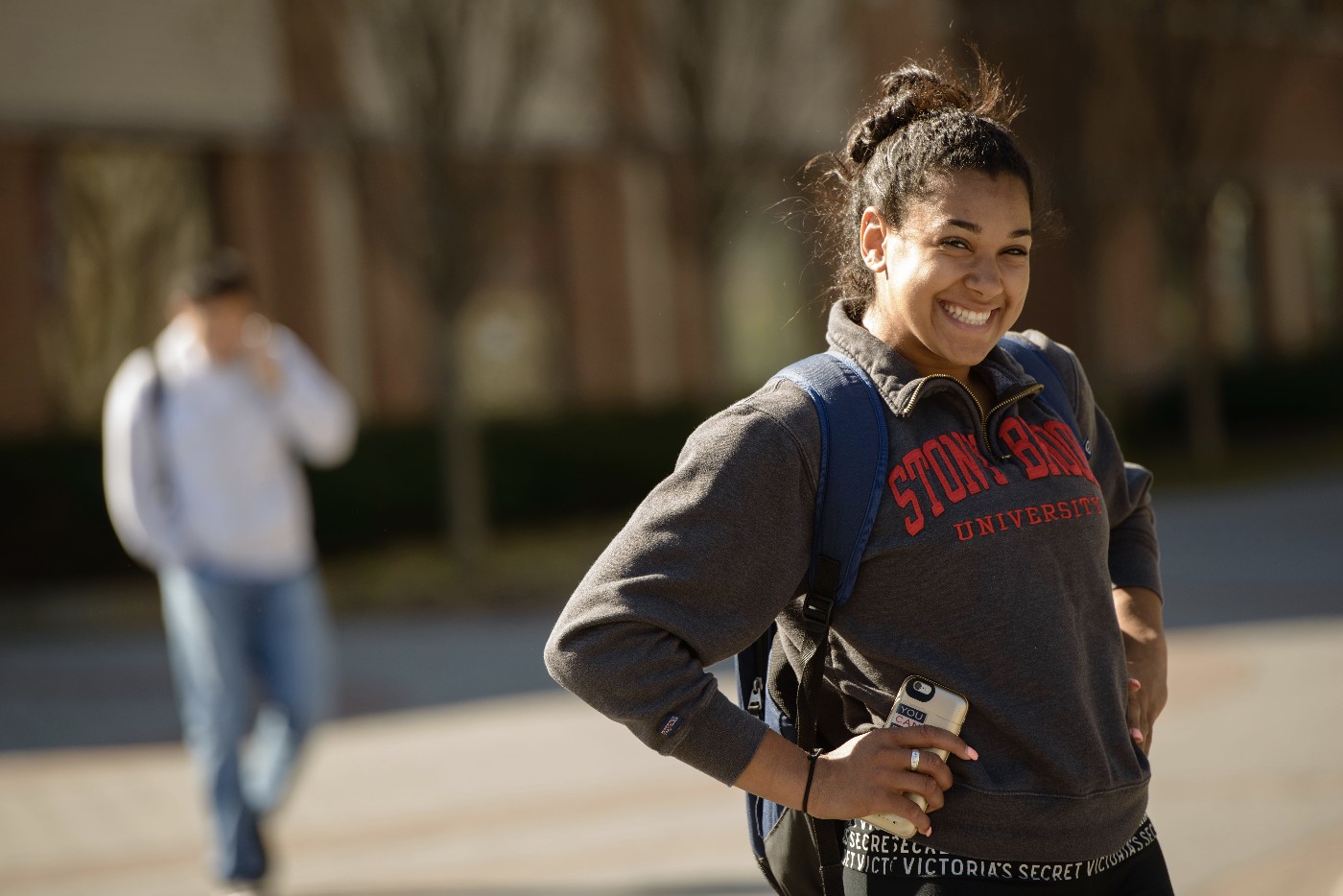 Smiling Stony Brook Student