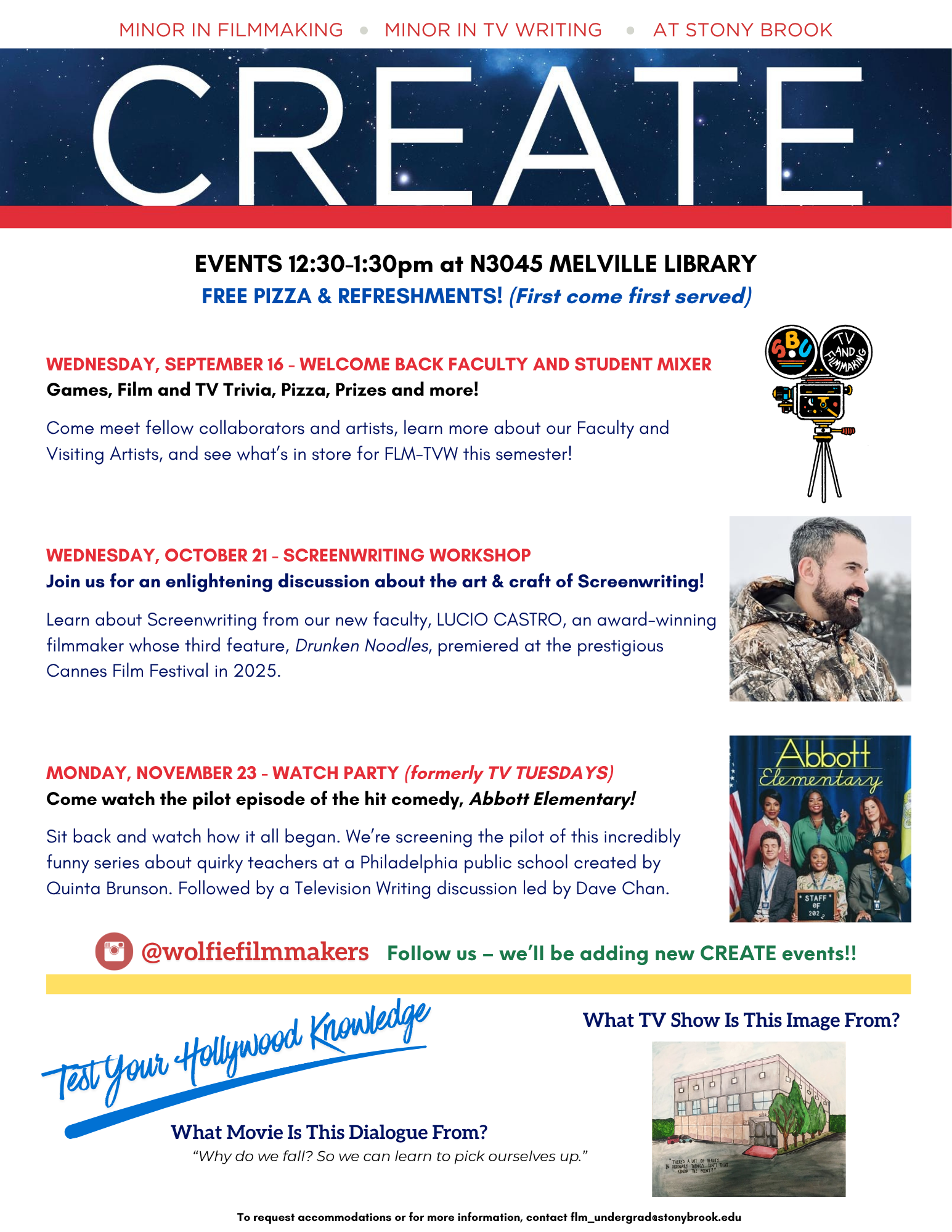 CREATE fall 2026 flyer