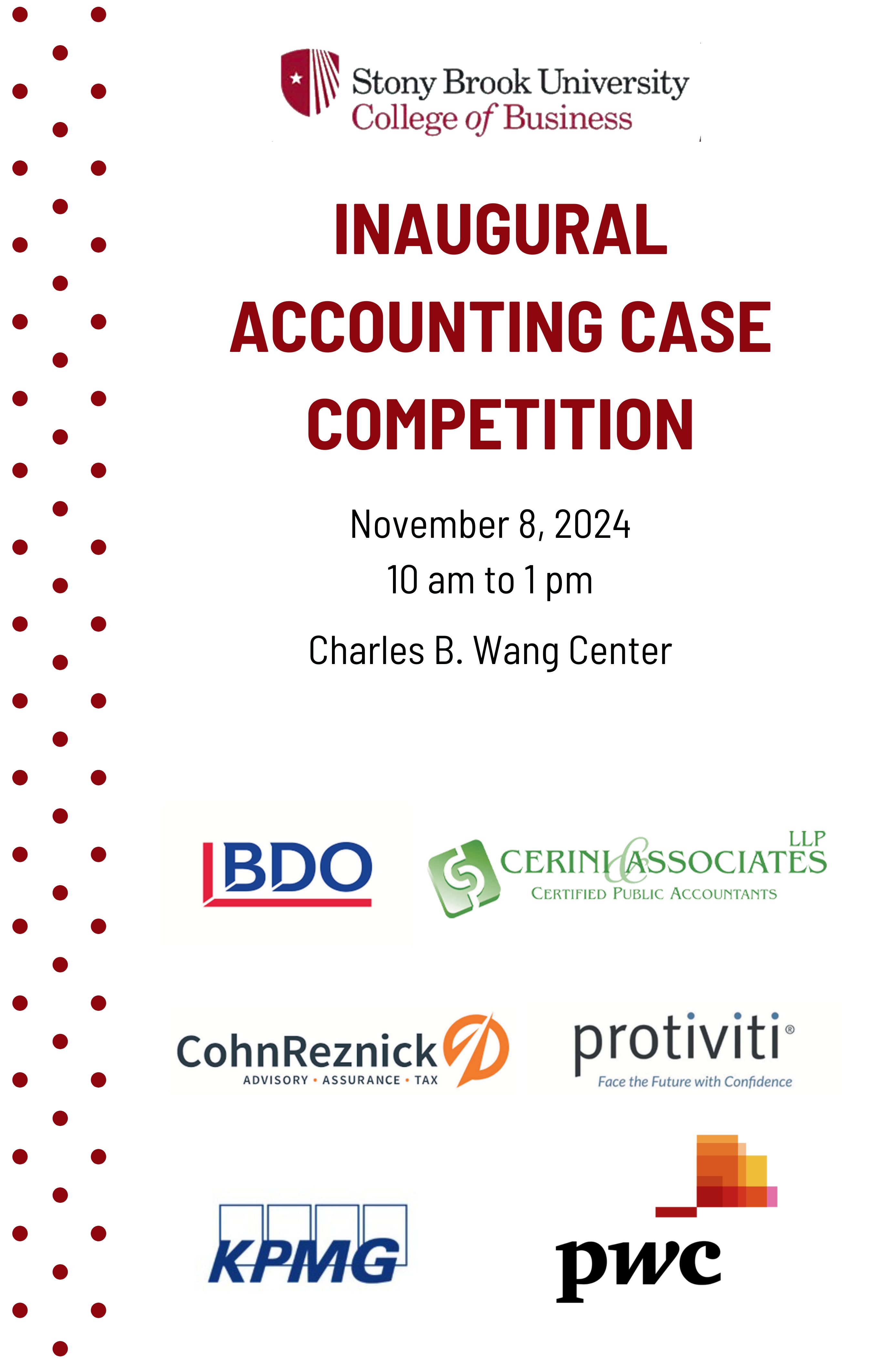accounting case event program final