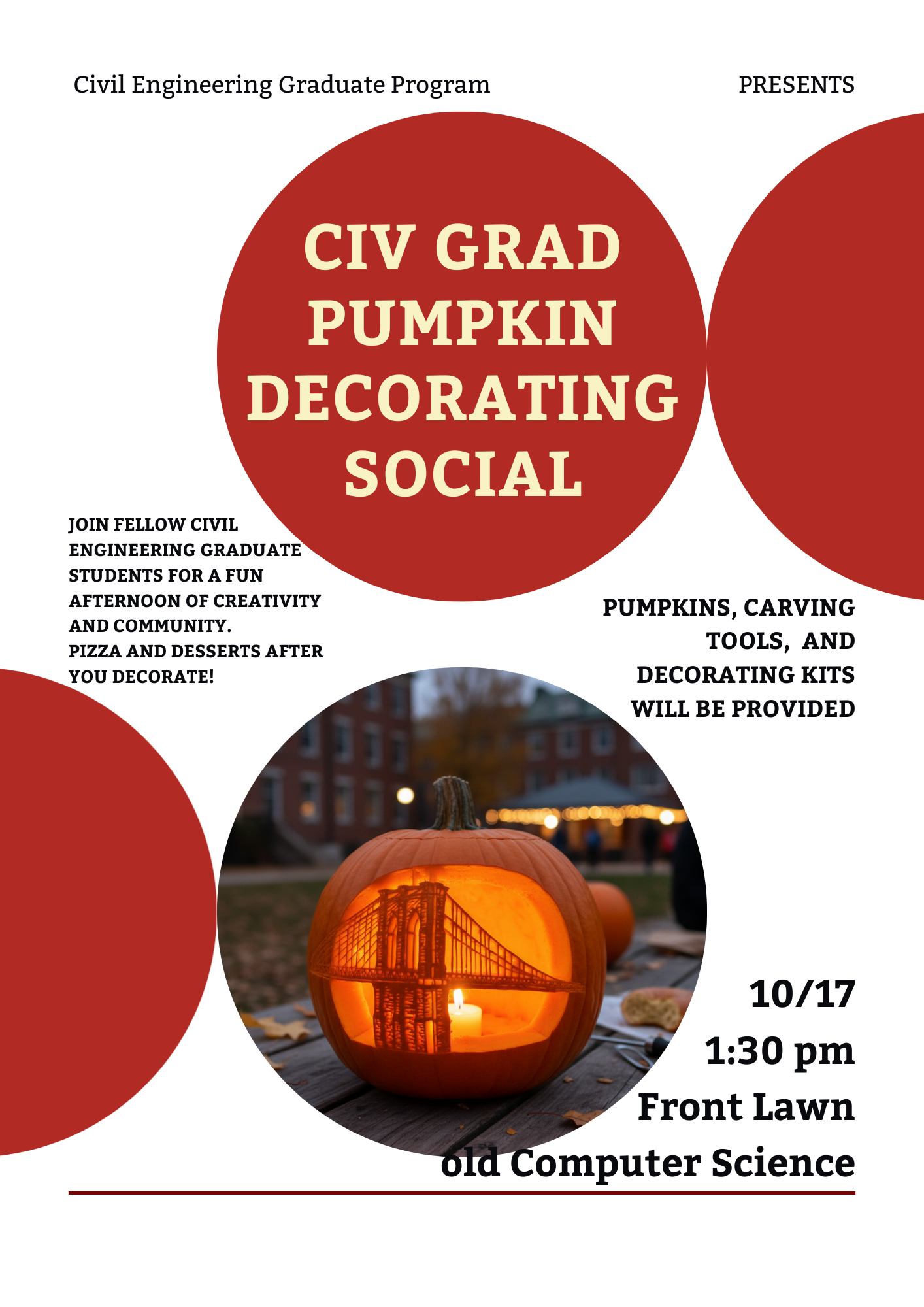 Pumpkin Carving Social Flyer