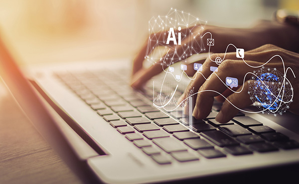 Technology and engineering education Image of student on laptop