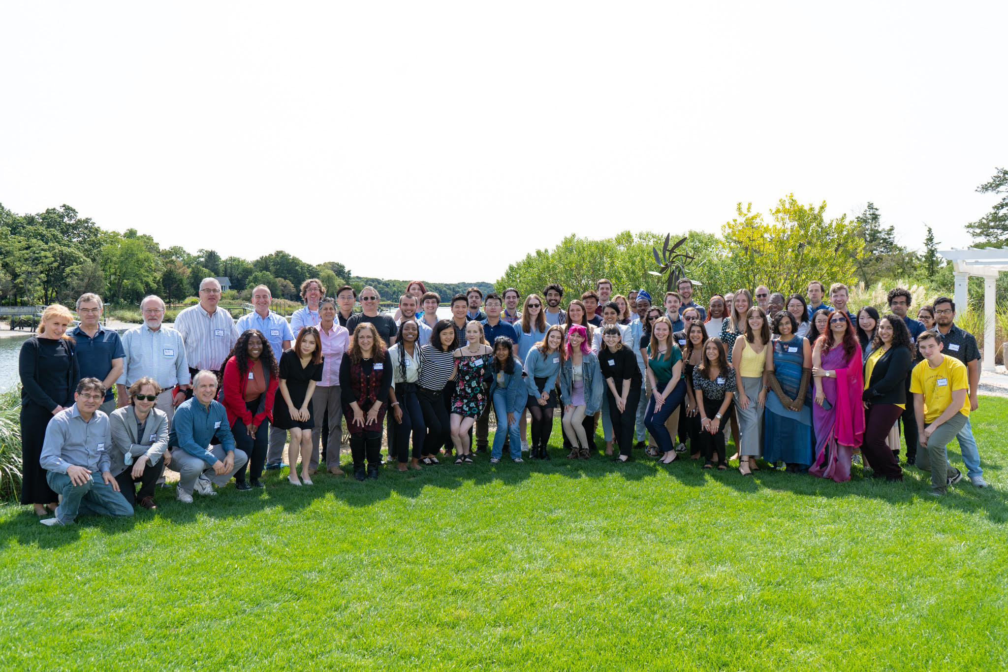 Department Group Photo Outside along waterfront