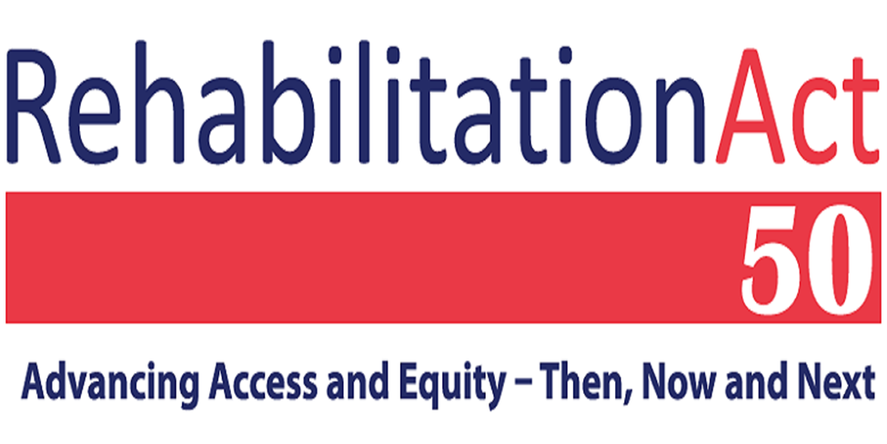 50th Anniversary of Rehab Act Logo