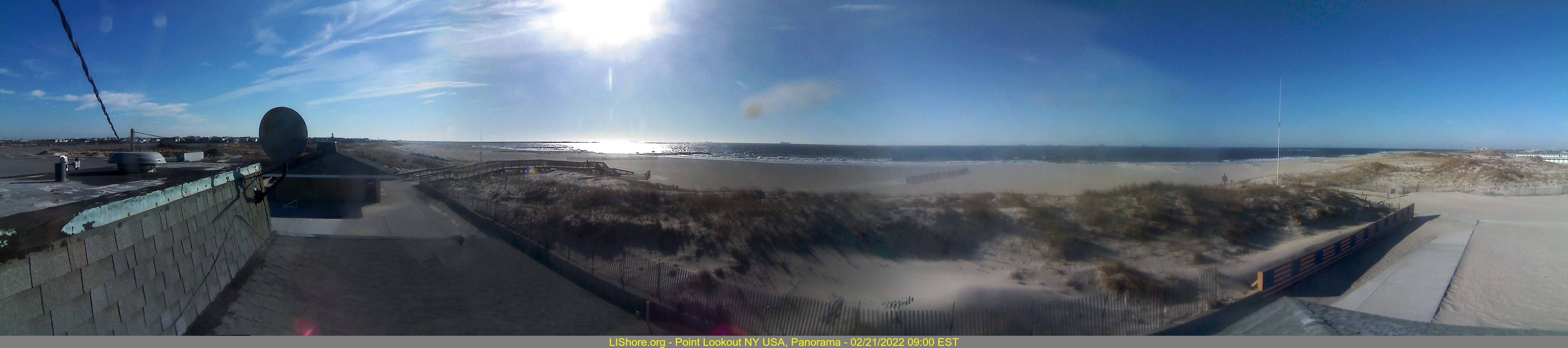 Panoramic Image of Point Lookout at Jones Beach