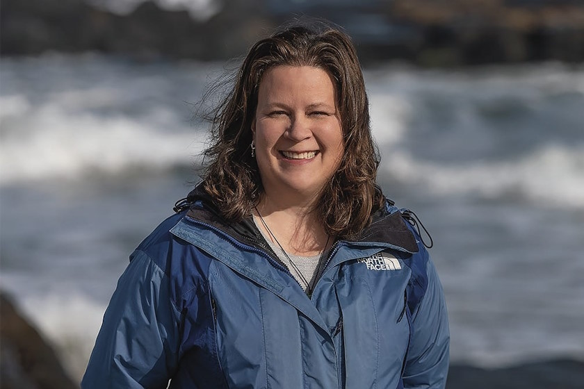 Gina Greer at the beach