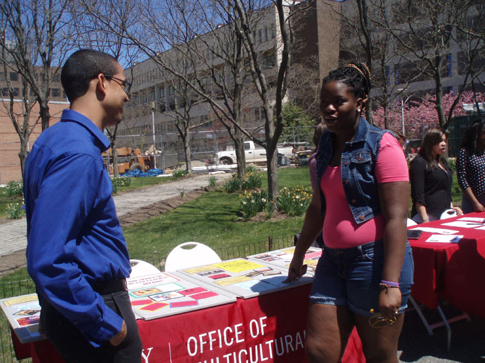 students on campus