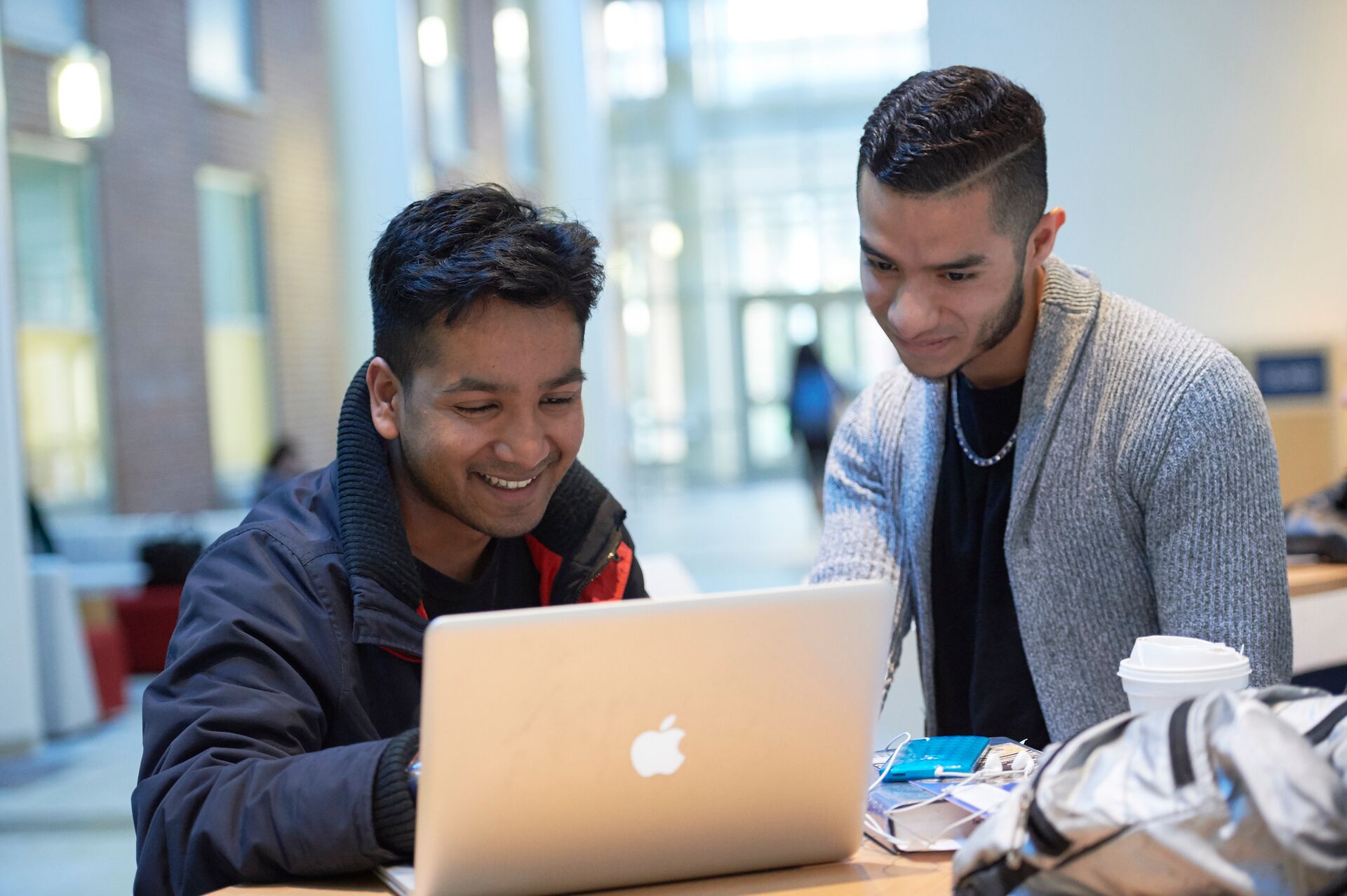 Students studying